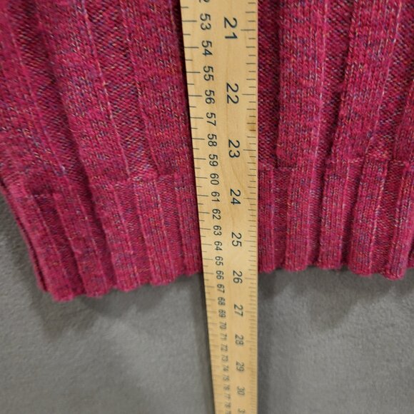 Talbots Womens Cable Knit Sweater Size Medium Turtleneck Wool Blend Fisherman - Picture 6 of 6